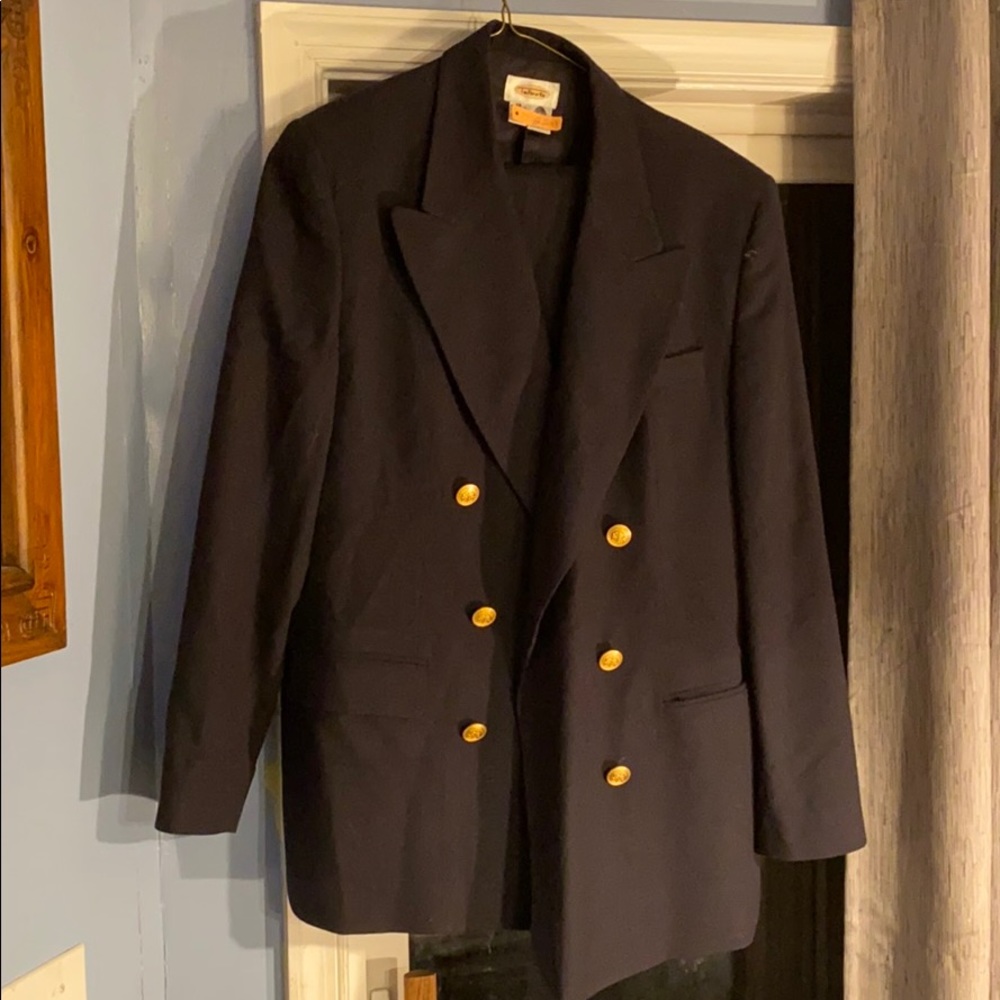 Talbots Women size 16 Navy blue suit